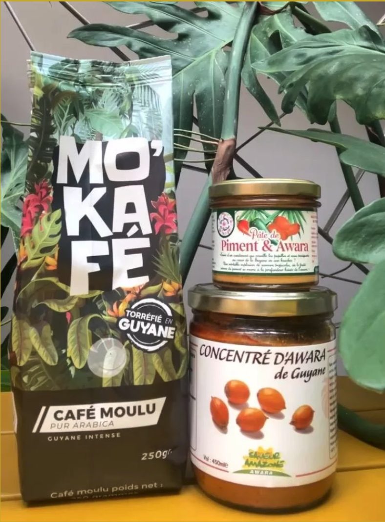 Coffret de produit de Guyane livré en France